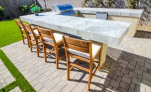 quartzite outdoor patio countertops